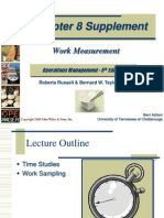 Chapter 8 Supplement: Work Measurement