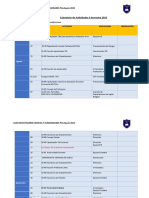 Calendario de Actividades II SEMESTRE