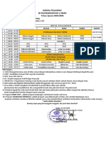 Jadwal Pelajaran Kelas 1