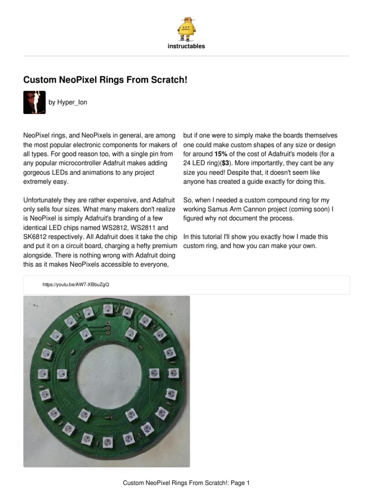 DIY-Custom-NeoPixel-Rings-From-Scratch | PDF | Printed Circuit Board ...