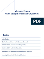 Audit Independence and Objectivity