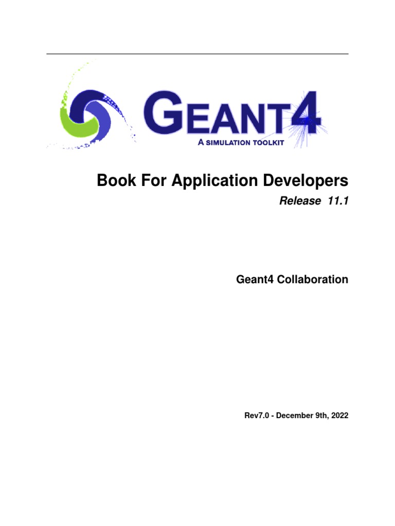 Geant4 Application Development Guide | PDF | Photon | Computer Science