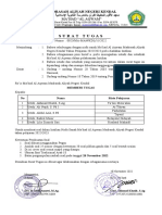 Surat Tugas Imtihan Gasal 1