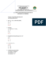 Soal Sumatif Akhir Semester (Sas) Ganjil Kelas Vii