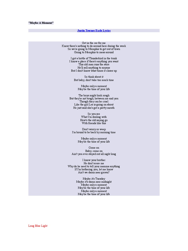 Lyrics PDF