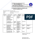 Jurnal Kepala Sekolah - Maret Mursalim