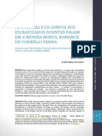 2020 - As Doenças e Os Corpos Dos Escravizados Doentes Falam em A Menina Morta, Romance de Corne Lio Penna