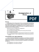 Amalgamation of Firms FA 