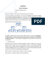 Chapter 1 - What Is Psychology