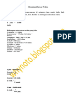 Satuan Waktu Matematika Kelas 5 SD Kurikulum 2013