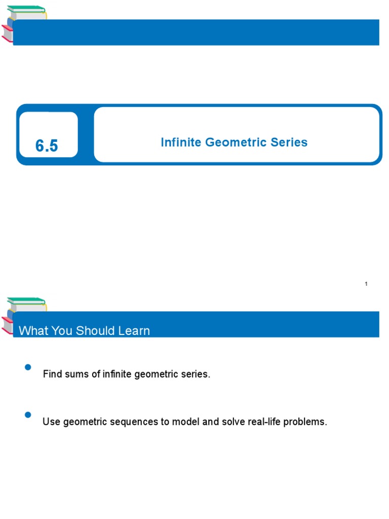 Infinite geometric series pdf