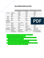 Jadwal Junior Church Agustus2023