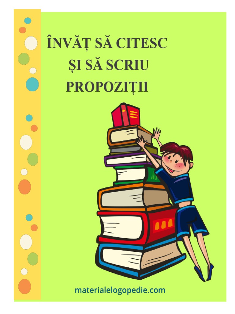 Invat Sa Citesc Si Sa Scriu Propozitii Model | PDF