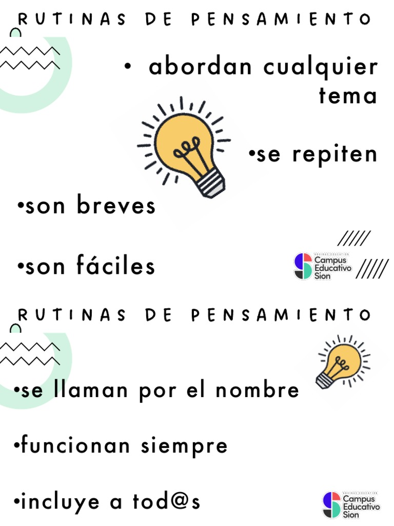 Rutinas de Pensamiento Efectivas | PDF