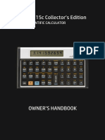 HP 15c Collector's Edition Owner's Handbook (2023)