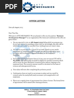 Offer Letter