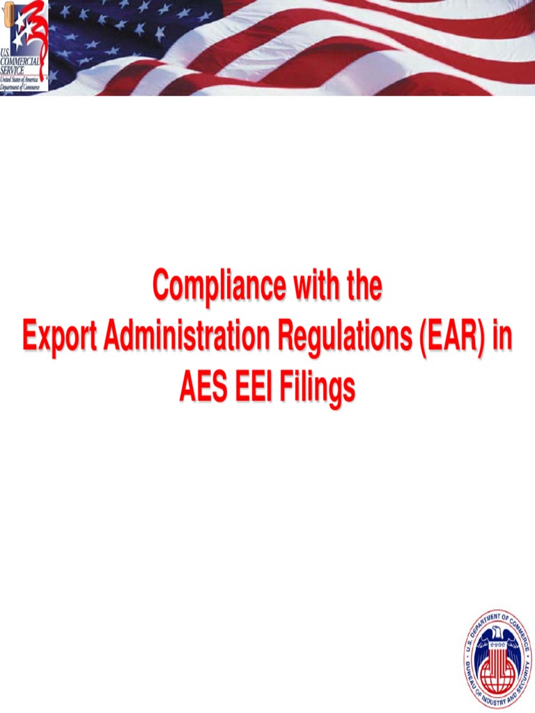 EAR Compliance in AES Filings | PDF | Business | International Business