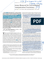 Adaptive Interference Removal For Uncoordinated Radar/Communication Coexistence