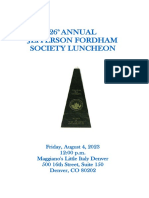 26th Annual Jefferson Fordham Society Luncheon (Denver, Aug. 4, 2023)