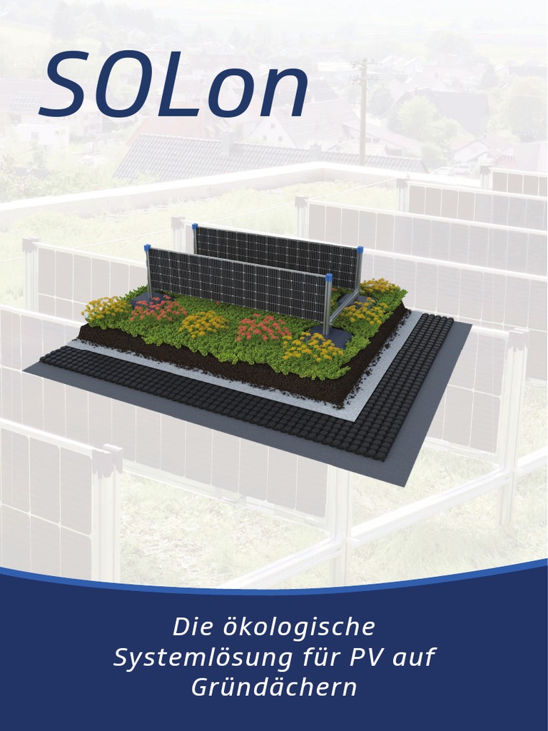 Sistema SOLon: Energía Solar en Gründächern | PDF