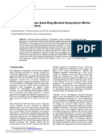 Optimization of Dune Sand Slag Blended Geopolymer Mortar Using Taguchi Method