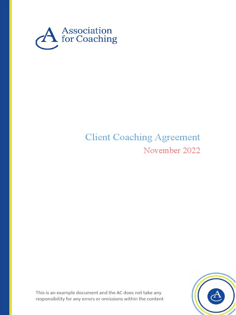 Client Coaching Agreement PDF Confidentiality