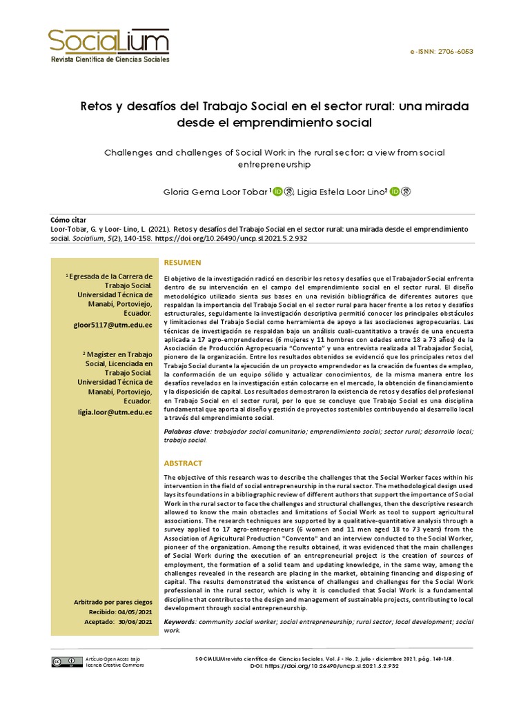 Retos y Desafios Del Trabajo Social en El Sector R | PDF | Iniciativa ...