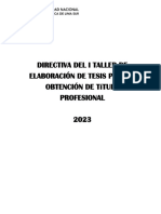 2 DIRECTIVA DEL TALLER DE TESIS-2023