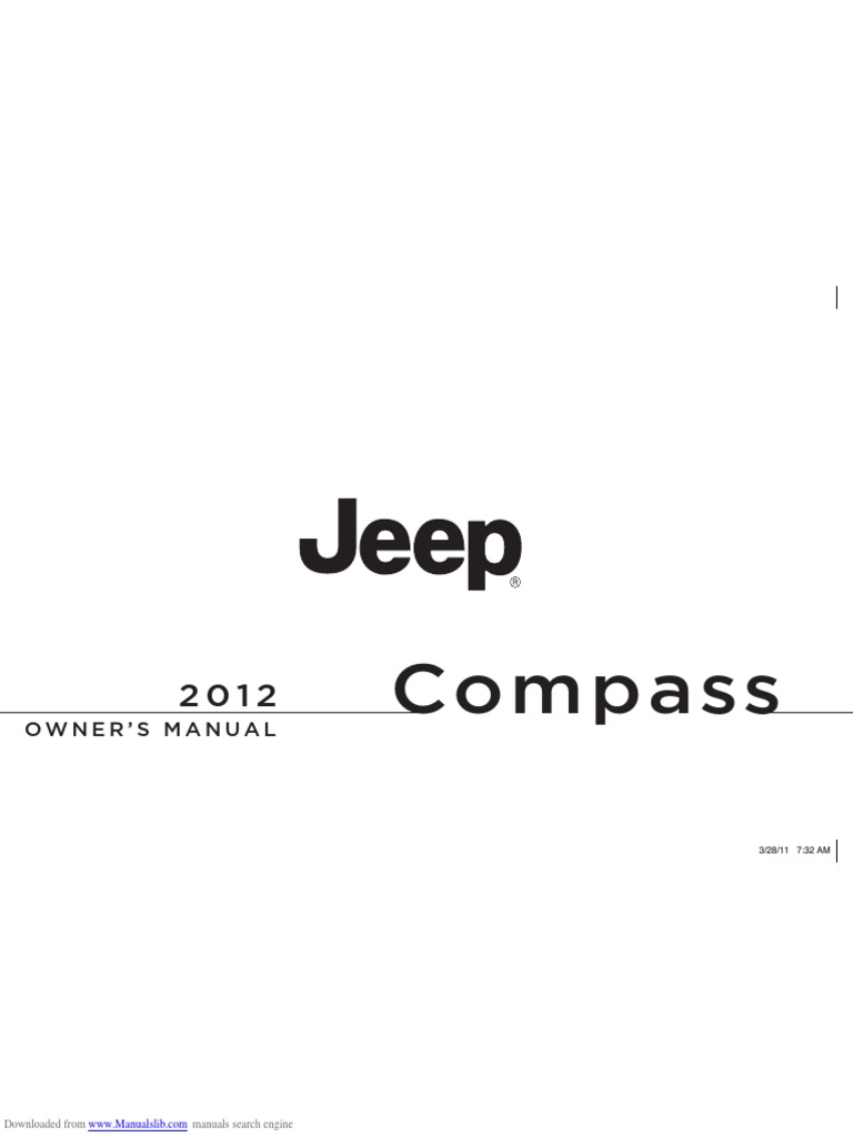 Manual Jeep Compass PDF Seat Belt Automotive Industry