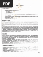 Hall Effect Experiment Lab Manual | PDF | Electrical Resistivity And ...