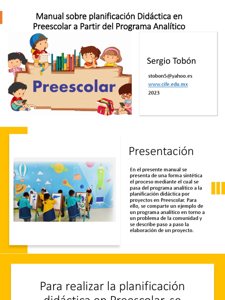 Planificación Didáctica en Preescolar | PDF | Educación de la primera ...