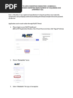 Mysst Exemption Application Guide Pdf Login Computing