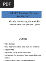 CSC 307 - Computer System Architecture-Elizade 20182019new