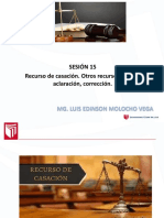 Sesión 15 Recurso de Casación. Otros Recursos: Queja, Aclaración, Corrección