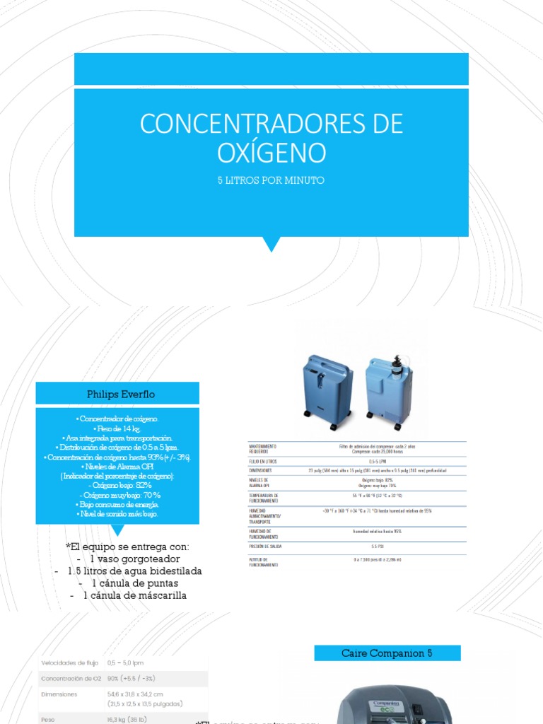 Concentradores 5 litros pdf