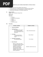Lesson Plan in Baking Tools | PDF | Cookware And Bakeware | Kitchen Utensil