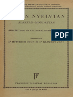 Latin Nyelvtan - Alaktan Mondattan