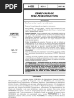 N-1522 IDENTIFICAÇÃO DE TUBULAÇÕES INDUSTRIAIS