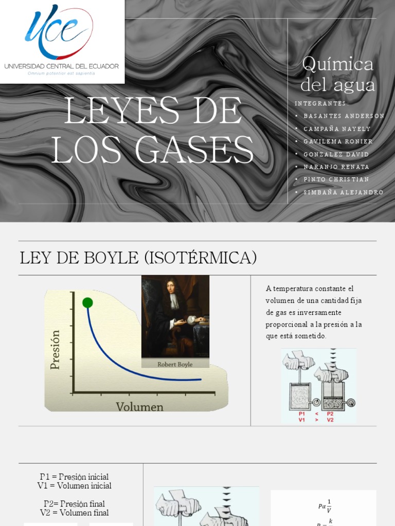 Leyes de los Gases y Ejemplos Prácticos | PDF | Gases | Materiales ...