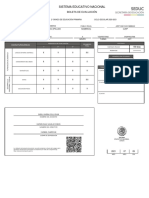 Sistema Educativo Nacional: Boleta de Evaluación