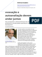 Artigo Revista - Avaliação e Autoavaliação Devem Andar Juntas