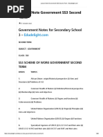 SS2 Government Scheme of Work 2025 | PDF | Nigeria | Elections