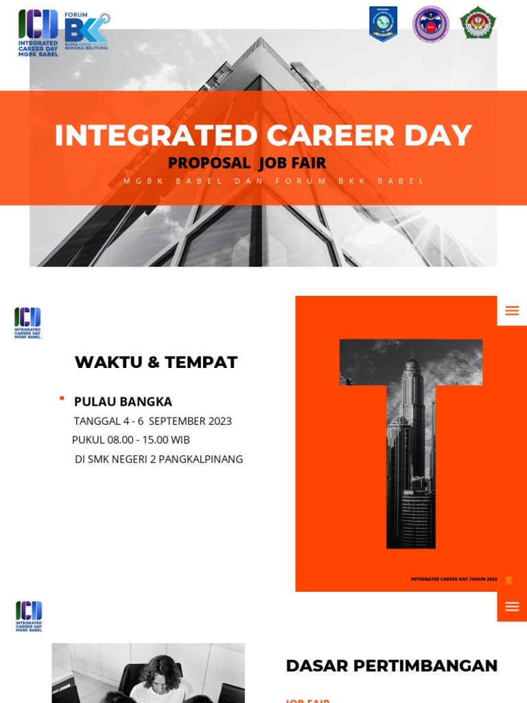 Proposal Job Fair Integrated Career Day | PDF | Seni