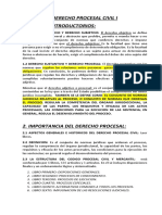 Derecho Procesal Civil I Curso de La U-2