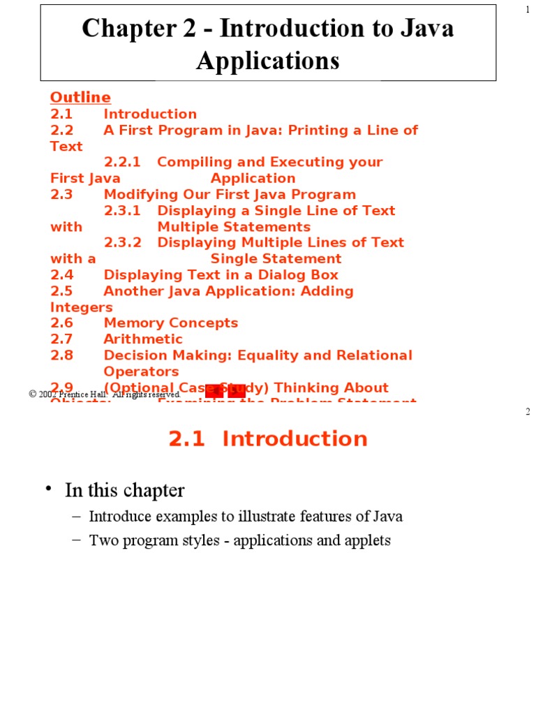 Java Application Basics and Examples | PDF | Java (Programming Language ...