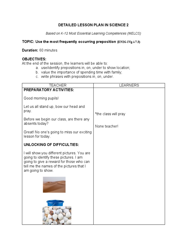 Detailed Lesson Plan in English 2 | PDF | Human Communication ...