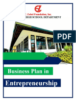 Business Plan in Entrepreneurship