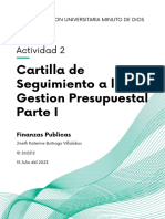 Cartilla de Seguimiento A La Gestion Presupuestal Parte I