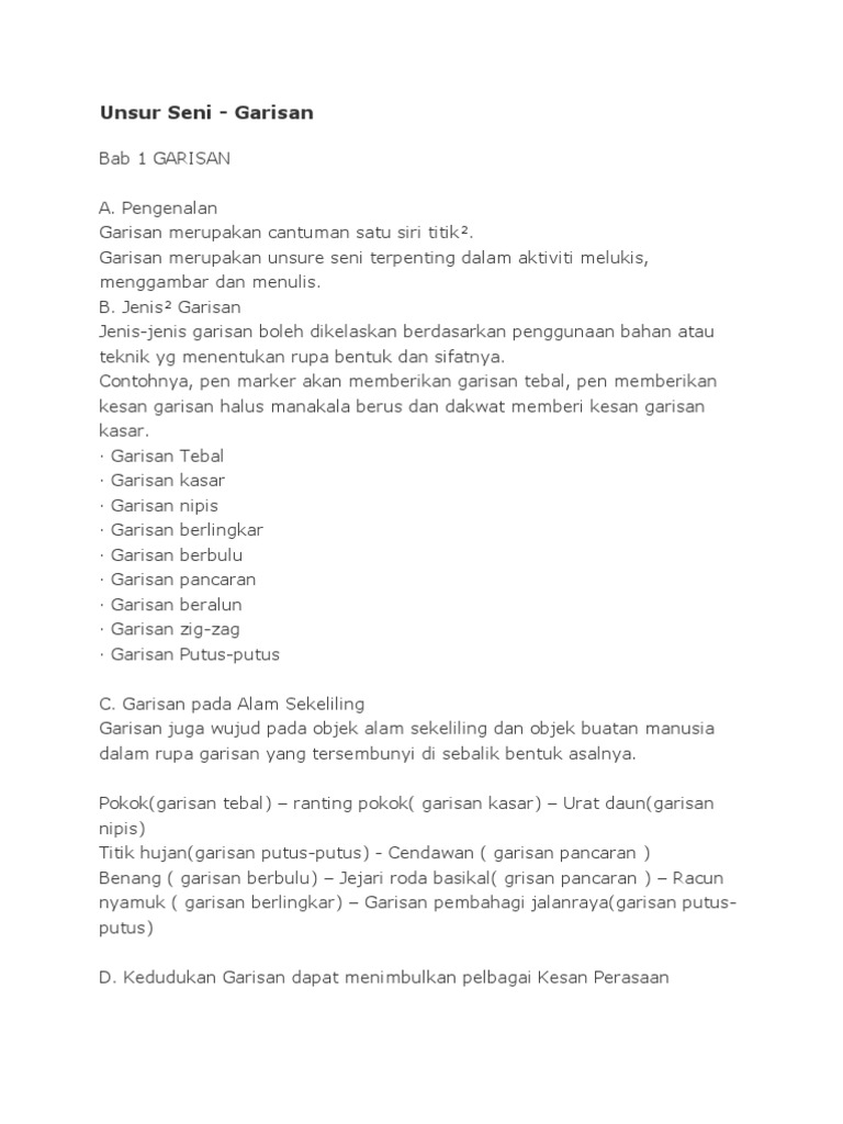 Nota Seni 1 | PDF