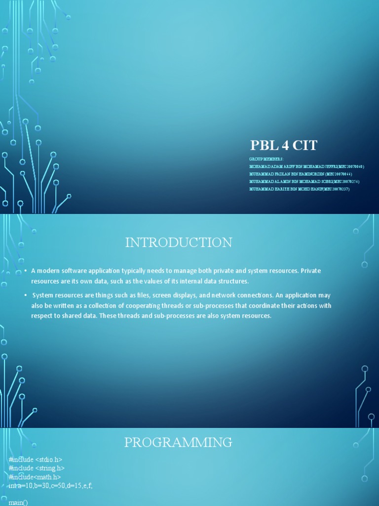 Pbl 4 cit pdf operating system application software